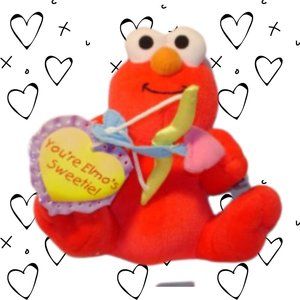 Sesame Street Cupid Elmo 5" Plush New 2003